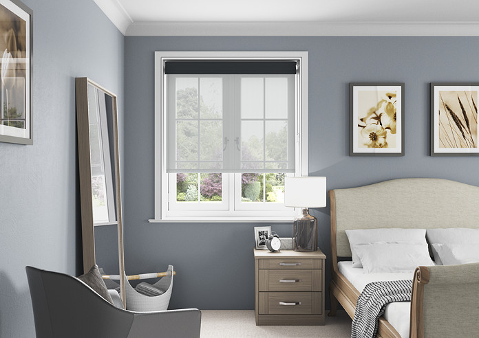 Rimini (Blackout), Black & Optima Tide - Double Roller Blind - Image 6